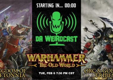 Warhammer the old world feb 2nd 2024 kingdom of bretonnia vs orc goblin tribes engarde pasaulis